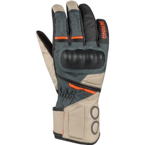 Motorhandschoenen Bering Siberia Beige-Grijs-Oranje