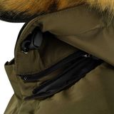 BERING - Wembley - Jack - Kaki - Hoogwaardige Materialen - Hoodie Ontwerp