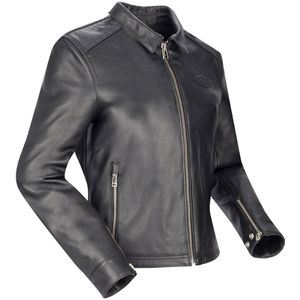 Segura - Bogart - Motorjas - Zwart - Ringo Rundleer, CE Beschermers, Vaste Mesh Voering