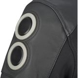 Bering - Radial - Motorjas - Zwart - Leren Materiaal, CE Elleboog- en Schouderbeschermers