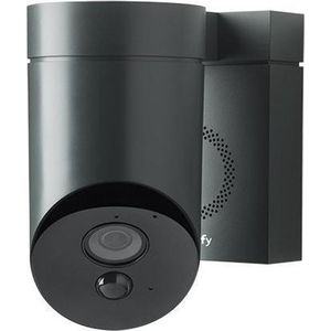 Somfy 2401563 - bewakingscamera voor buiten incl. 110 dB sirene en nachtzichtfunctie, grijs | Full HD-camera | WiFi-verbinding [energieklasse A]