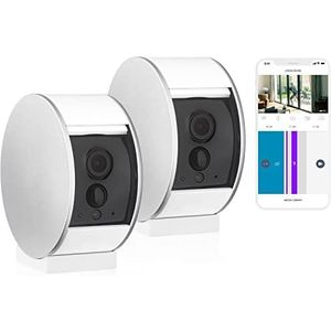 somfy 1870469 — Duopakket binnencamera - Full HD-camera met bewegingsdetector, privacysluiter, ingebouwde luidspreker en microfoon