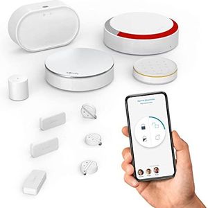 somfy 1875255 - Home Alarm Advanced Plus Draadloos huisalarm verbonden met buitensirene somfy Protect Compatibel met Amazon Alexa, Google Assistant en TaHoma,Wit
