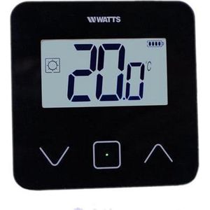 Watts digitale LCD touchscreen-thermostaat, zwart, voorzien van een backlight