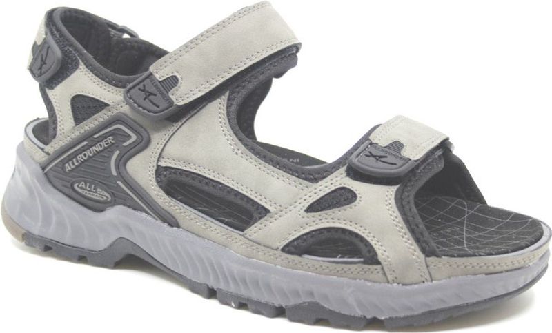 Allrounder - Honduras - Sandalen - Grijs - Imitatie Leer - Verwisselbaar Voetbed