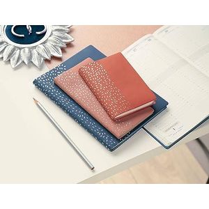 Exacompta - 185596E Eurotime 18 Amelie weekkalender – 15 x 17 cm – januari tot december 2024 – kleur cappuccino