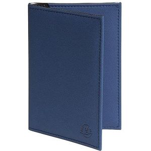 Exacompta - 5105222E - Uniseks autotas Denim - 4 sleuven - 2 transparante hoezen - 14 x 10 cm - blauw