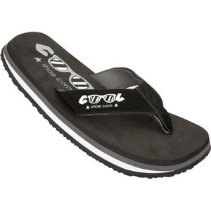 COOL shoe corp. Uniseks originele teenslippers, Zwart, 47/48 EU