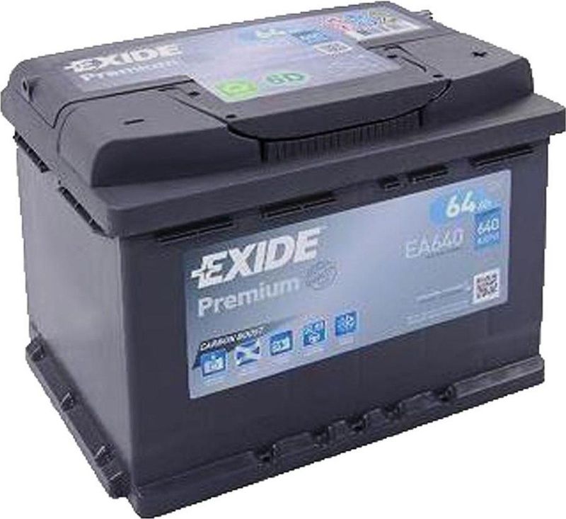 Exide - EA640 - Accu - 64 Ah - Carbon Boost - Sneller Herladen