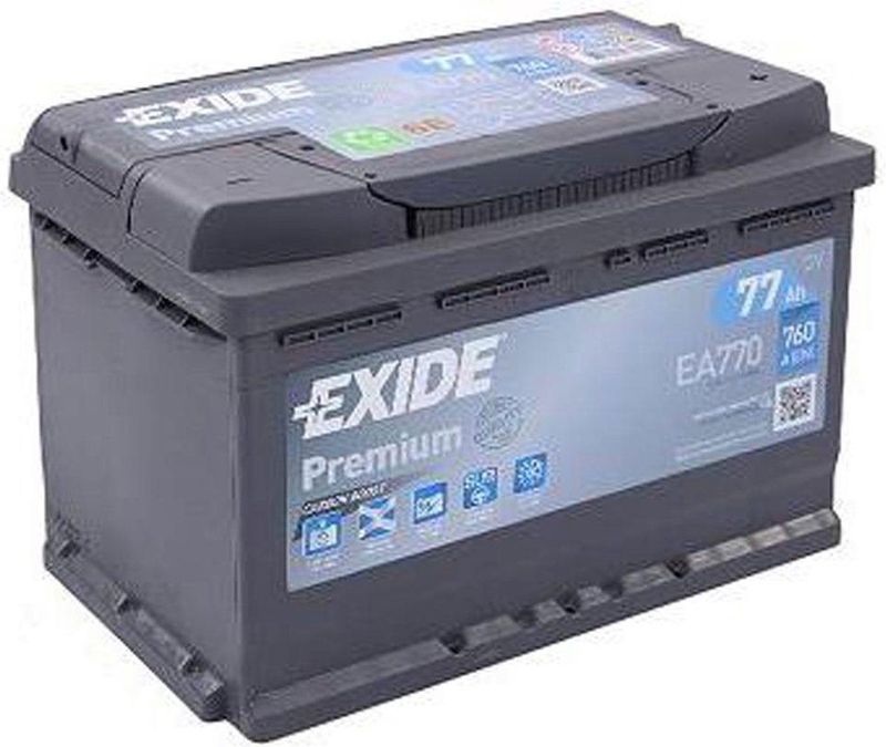 Exide - EA770 - Auto Accu - 77 Ah - Carbon Boost