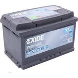 Exide - Premium EA722 - Accu - 72 Ah - Carbon Boost