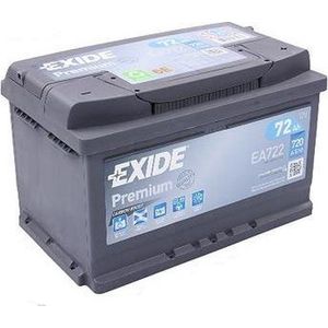 Exide - Premium EA722 - Accu - 72 Ah - Carbon Boost