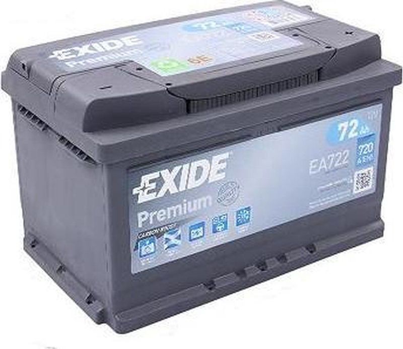 Exide - Premium EA722 - Accu - 72 Ah - Carbon Boost