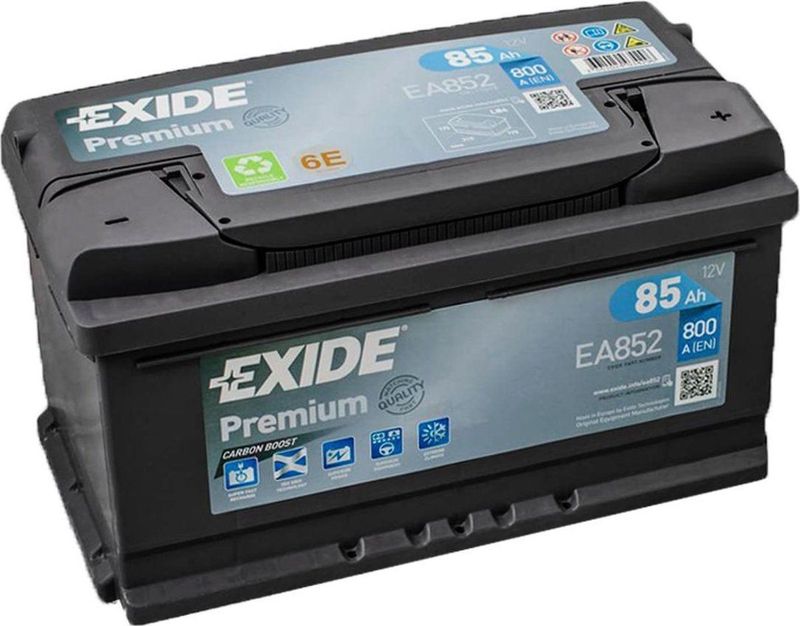 Exide - EA852 - Autoaccu - 12V - 85Ah - Zuur