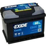 Exide batterij Excell EB602 60 Ah