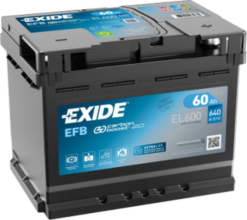 Exide - EL600 - Accu - 60 Ah - Start-Stop EFB