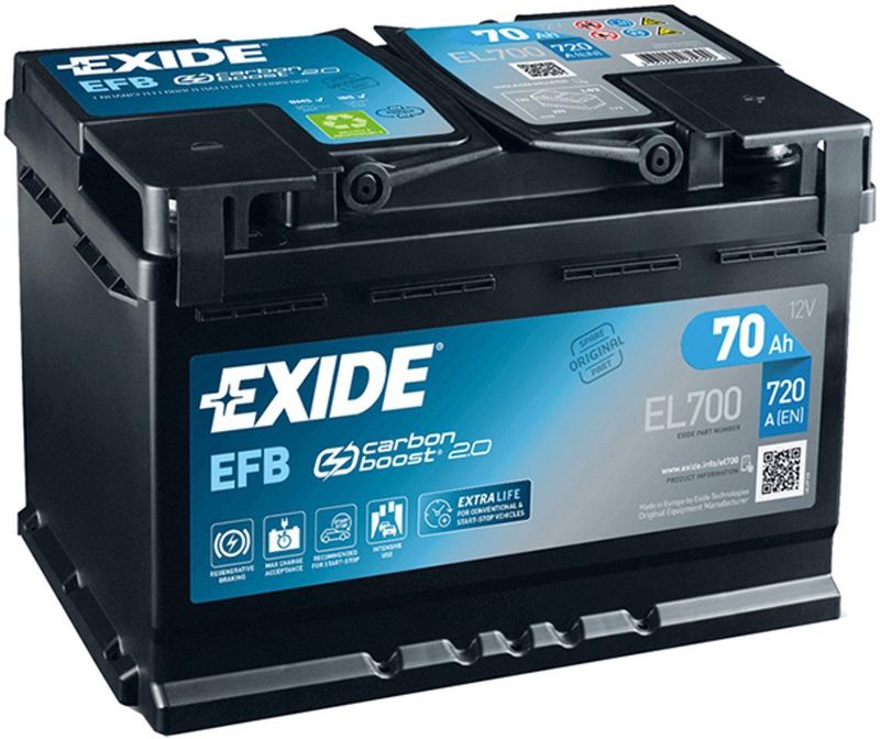 Exide - EL700 - Accu Start-Stop - 70 Ah - EFB