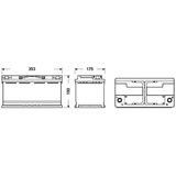 Exide batterij EFB EL1000 100 Ah