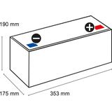 EXIDE - EK960 - Startaccu - 12 Volt - 96 Ah - AGM-accu - Voor voertuigen met start/stop