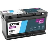 EXIDE - EK960 - Startaccu - 12 Volt - 96 Ah - AGM-accu - Voor voertuigen met start/stop