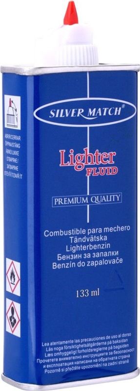 Prof Vloeistof voor aanstekers - 133 ml - Hersluitbaar blik - Hoge kwaliteit benzine