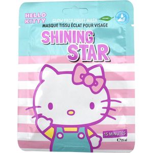 Hello Kitty Face Mask Eenmalig sheetmasker voor het gezicht Shining Star 25 ml