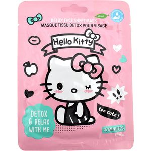 Hello Kitty Face Mask Eenmalig sheetmasker voor het gezicht Detox & Relax 25 ml
