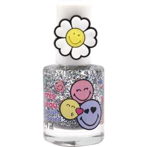 Smiley Nagellak met glitters- Afwasbaar - Waterbasis - 9ml