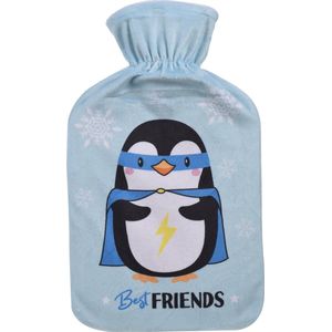 Best Friends Warmwaterkruik - Met Hoes - Licht Blauw - 1 Liter - Tot 6 Uur Warmte