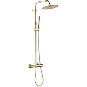 Essebagno Regendouche - Luisa Ii - Goud - Waterbesparend - Met Thermostatische Kraan