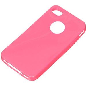 Mobility Gear MGTPUCAPIP4P Semi-Rigida beschermhoes voor iPhone 4, 0,3 mm, roze