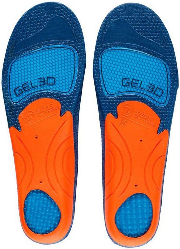 Sidas - Cushioning Gel 3D - Inlegzool - Blauw/Orange - Ademend Materiaal