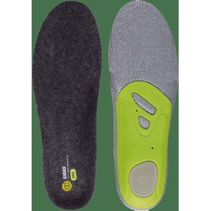 Sidas 3feet Merino Mid inlegzolen grijs-groen, Merino schoenaccessoires, maat EU 35-36 - kleur antraciet - groen