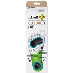 Sidas Gel Comfort Outdoor Zool Unisex Volwassenen, Groen, FR: S (maat fabrikant: S:37-38)