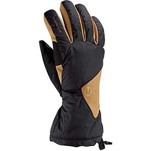 Thermic - Skihandschoenen - Ski Extra Warm Gloves Black/Camel voor Unisex - Maat 9.5 - Zwart