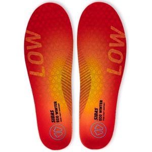 Sidas - 3Feet Eco Warm - Inlegzool - Zwart/Rood - Isolerend Materiaal
