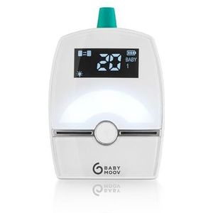 Babymoov - Extra Zender - Babyfoon - Groen - Bereik 1400 m, Zicht- en Geluidswaarschuwing, Nachtlampje