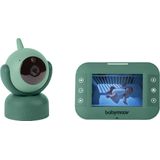 Babymoov YOO Twist Babyfoon Videocamera, gemotoriseerd, 360°, 3,5 inch display, slaaptechnologie, walkietalkie, nachtlampje, 8 slaapliedjes en temperatuurweergave, bereik 300 m