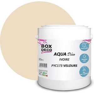 Acryl-muurverf, fluweellook, 2,5 l/25 m², ivoorkleurig