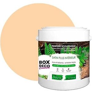 Ecologische natuurlijke muurverf interieur satijnlook Natura - 2,5L / 33m², Beige Nude