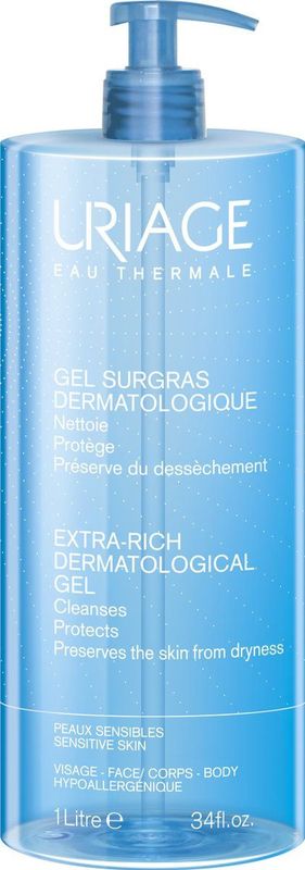 Uriage - Hygiëne Extra-Rich Dermatological Gel - 1000ml - Hydraterend - Zeepvrij
