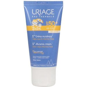 Uriage - Bébé 1st Mineral Cream - Zonnebrand - SPF50+ - Parfumvrij