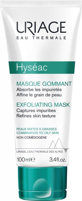 Uriage Hyséac Exfoliating Mask Peeling Masker voor Gemengde en Vette Huid 100 ml