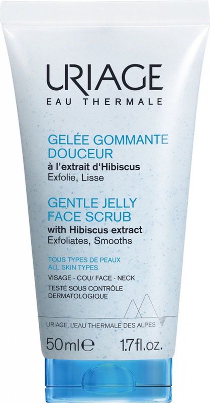 Uriage - Gentle Jelly Face Scrub - 50ml - Hibiscus Extract