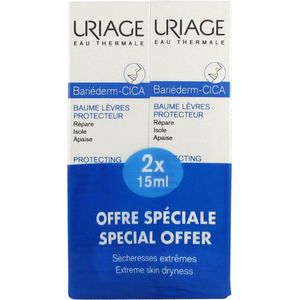 Uriage - Bariéderm Cica Lips - Lippenbalsem - Duopack (2st)