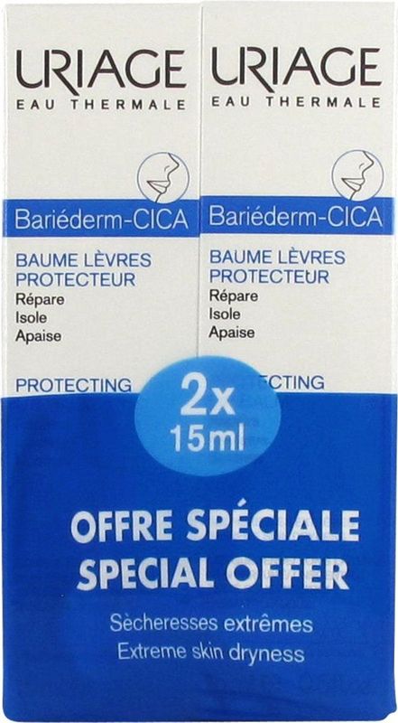 Uriage - Bariéderm Cica Lips - Lippenbalsem - Duopack (2st)
