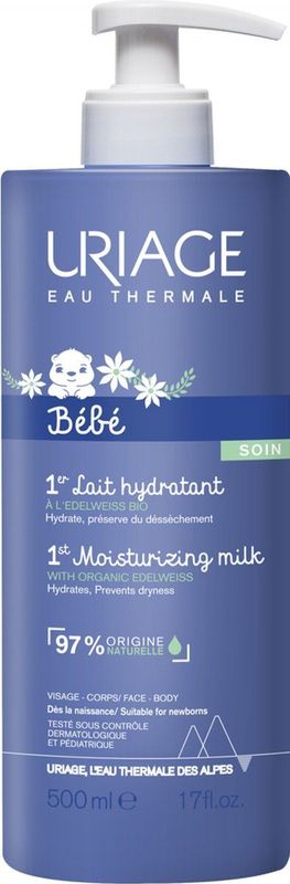 Uriage - Bébé 1st Moisturizing Milk - 500ml - Hydraterende Melk