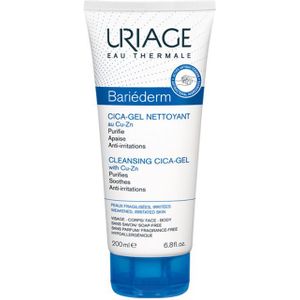 Uriage Bariéderm Cica Cleansing Gel with Copper-Zinc Kalmerende Reinigingsgel voor Gebarsten Huid 200 ml