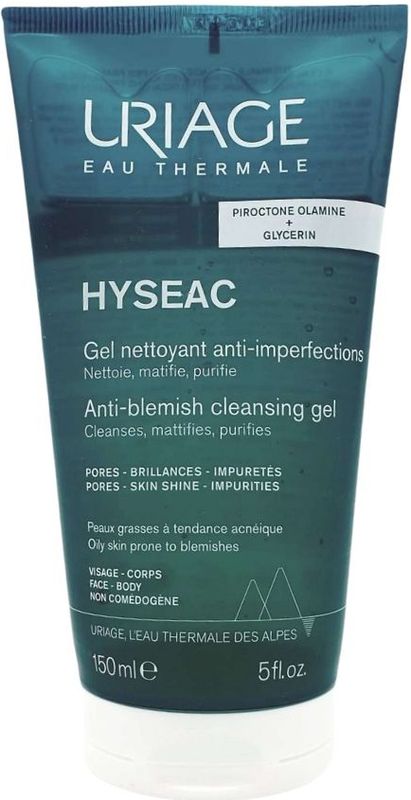 Uriage - Hyseac - Gezichtsreiniger - Transparant - Zeepvrij, Hypoallergeen