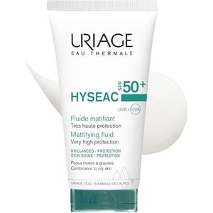 Uriage - Hyseac Mattifying Fluid - Zonnebrand - SPF50+ - Hypoallergeen